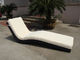 Hotel Park Strong Brown Sunlounger With Power Coated Aluminum Frame